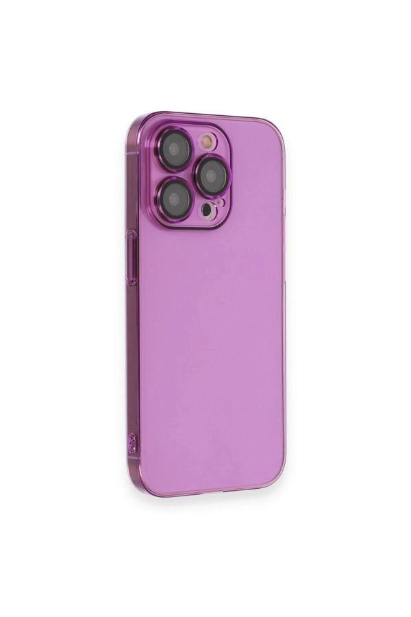 iPhone 13 Pro Max Kılıf Armada Lensli Kapak - Mor - Image 1