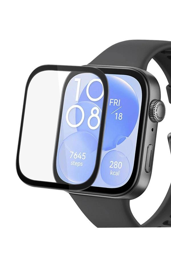 Huawei Watch Fit 3 Polymer Nano Ekran Koruyucu - Şeffaf - Image 1