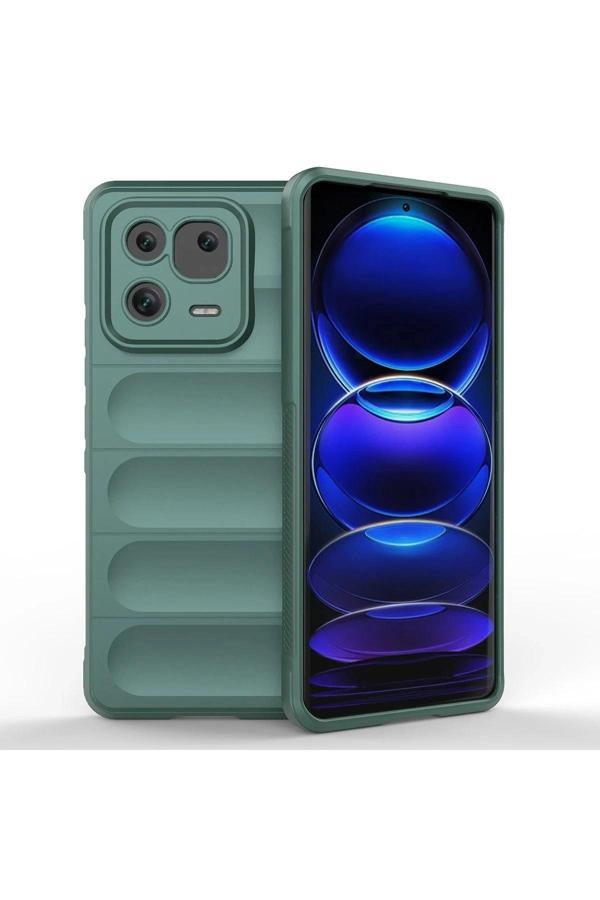 Xiaomi Mi 13 Kılıf Optimum Silikon - Koyu Yeşil - Image 1