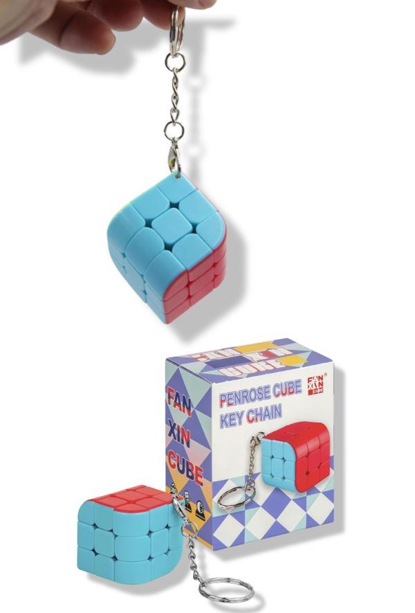 3x3x3 Renkli Magic Cube Anahtarlık – Hızlı Dönüşlü Dayanıklı ve Taşınabilir Akıl Zeka Küpü - Image 1
