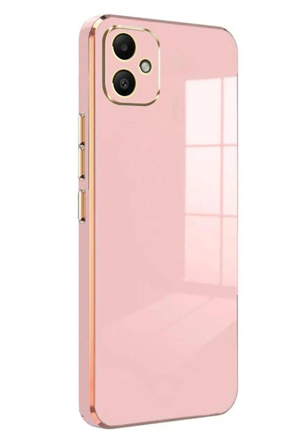 Samsung Galaxy A05 Kılıf Volet Silikon - Pembe - Image 1
