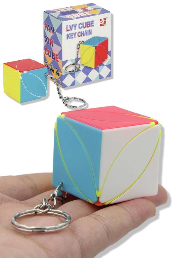 Skew Ivy Rübik Akıl Küpü Taşınabilir Anahtarlık Renkli Dayanıklı Magic Hızlı Dönüşlü Zeka Oyuncağı - Image 1