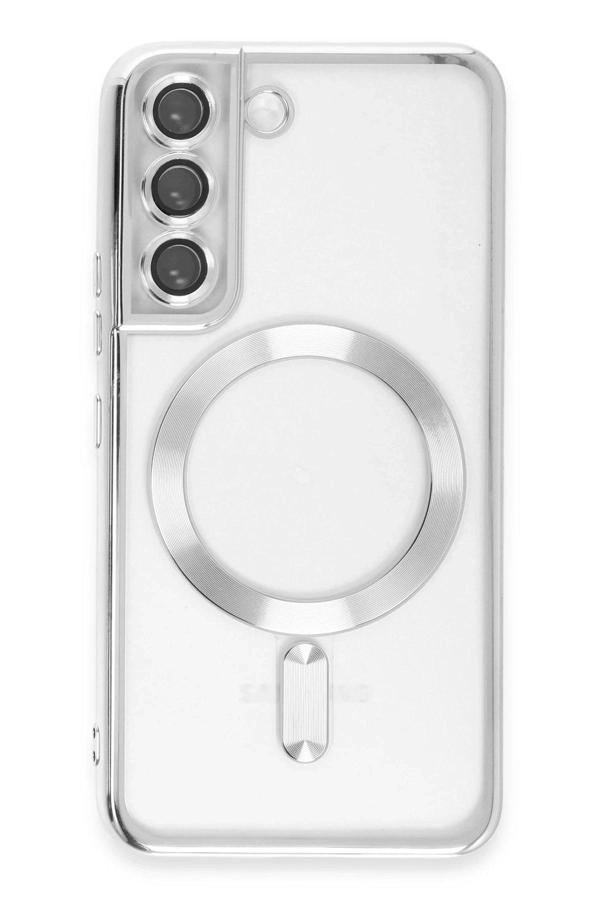 Samsung Galaxy S22 Kılıf Kross Magneticsafe Kapak - Gümüş - Image 1