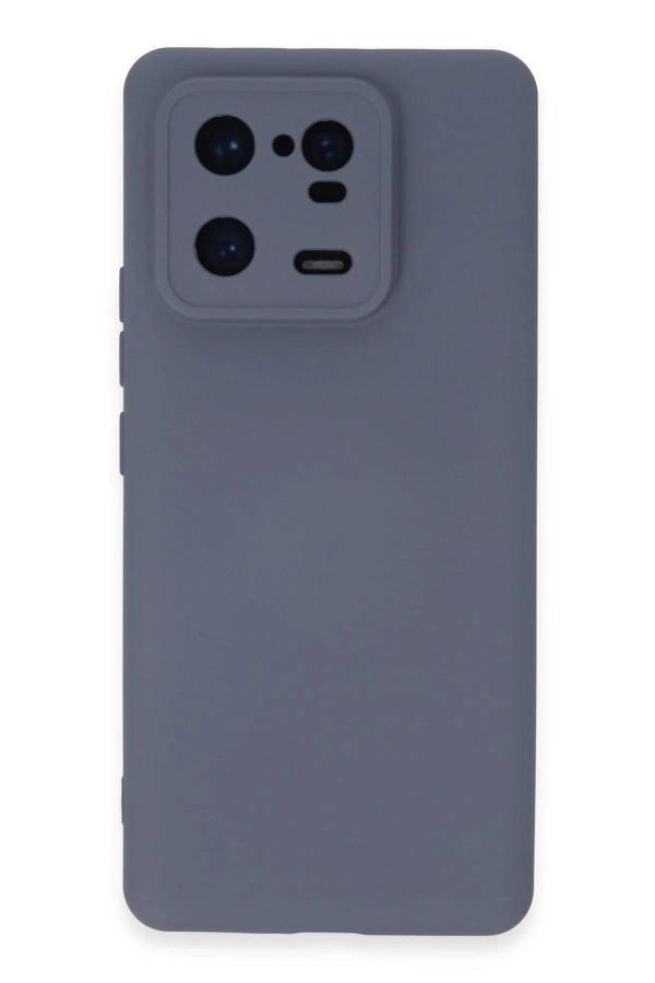 Xiaomi Mi 13 Pro Kılıf Nano içi Kadife Silikon - Gri - Image 1