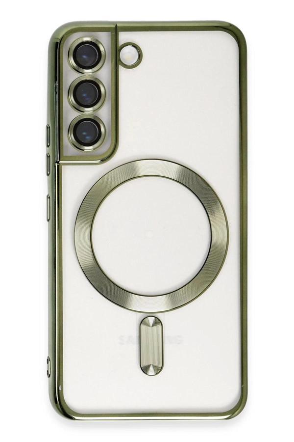Samsung Galaxy S22 Kılıf Kross Magneticsafe Kapak - Koyu Yeşil - Image 1