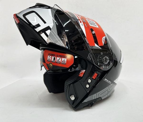 MT Genesis Sv Atempo B2 Parlak Renk Çene Açılır Kask Iç Güneş Vizörlü - Image 1