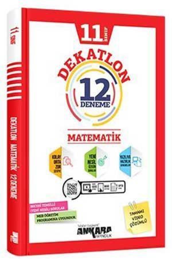 Ankara Yayınları 11. Sınıf Matematik Dekatlon 12 Li Deneme 2021-2022 - Ankara Yayıncılık - Image 1