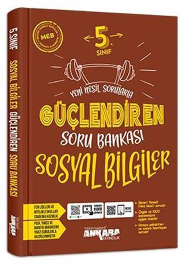Ankara Yayınları 5. Sınıf Sosyal Bilgiler Güçlendiren Soru Bankası 2021-2022 - Ankara Yayıncılık - Image 1