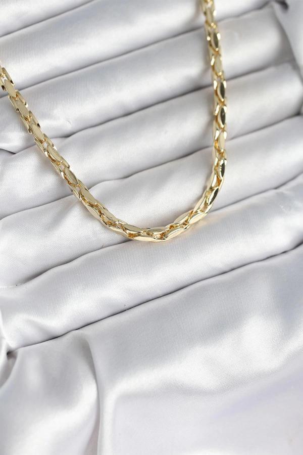 Pirinç Gold Renk 60 cm Zincir Kadın Kolye - Image 1