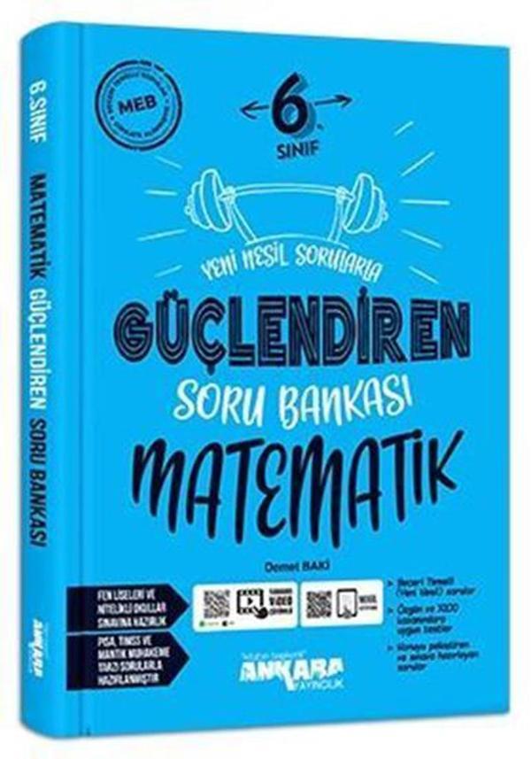 Ankara Yayınları 6. Sınıf Matematik Güçlendiren Soru Bankası 2021-2022 - Ankara Yayıncılık - Image 1