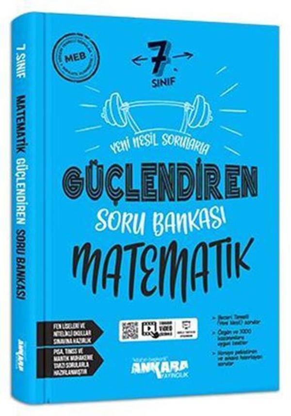 Ankara Yayınları 7. Sınıf Matematik Güçlendiren Soru Bankası 2021-2022 - Ankara Yayıncılık - Image 1