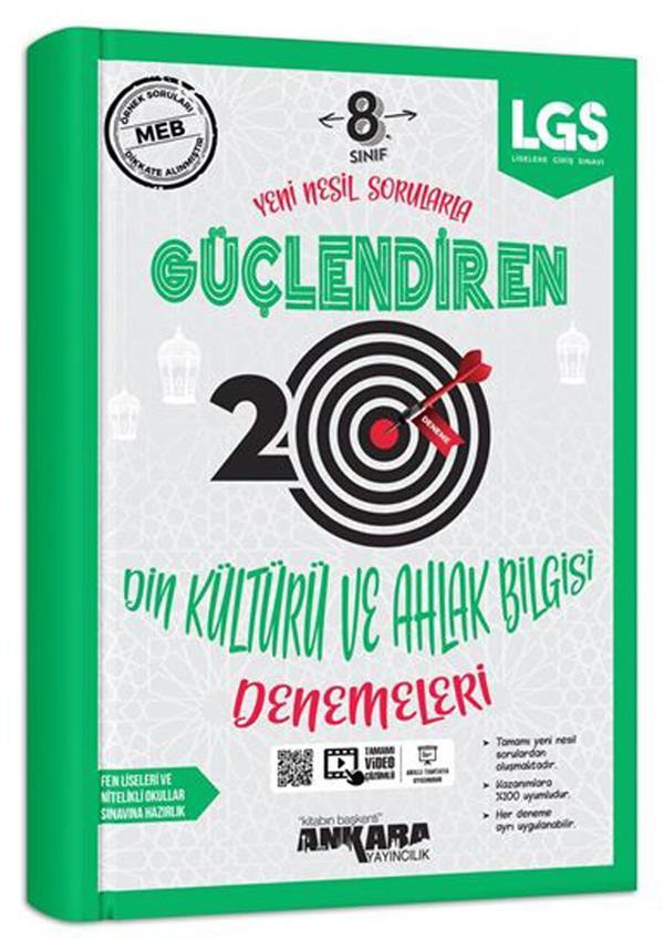 Ankara Yayınları 8. Sınıf Lgs Din Kültürü Güçlendiren 20 Li Deneme - Ankara Yayıncılık - Image 1
