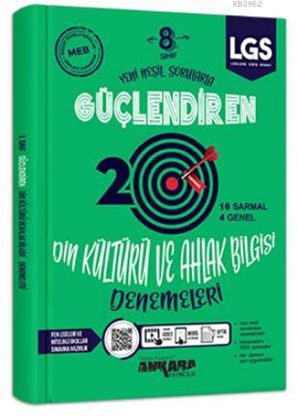 Ankara Yayınları 8. Sınıf Lgs Din Kültürü Güçlendiren 20 Li Deneme 2021-2022 - Ankara Yayıncılık - Image 1