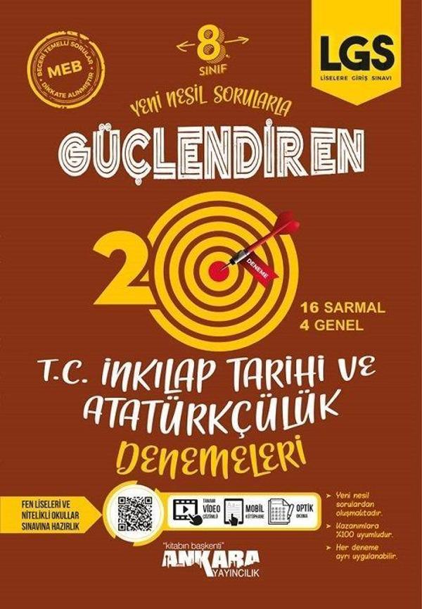 Ankara Yayınları 8. Sınıf Lgs İnkilap Tarihi Güçlendiren 20 Li Deneme 2021-2022 - Ankara Yayıncılık - Image 1