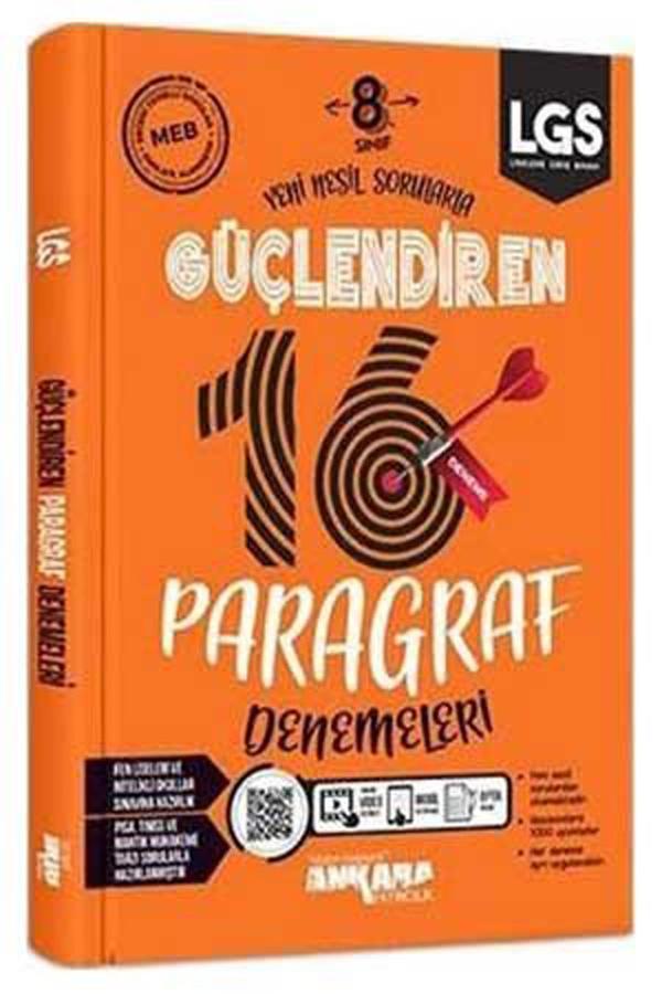 Ankara Yayınları 8. Sınıf Lgs Paragraf Güçlendiren 16 Lı Deneme 2021-2022 - Ankara Yayıncılık - Image 1