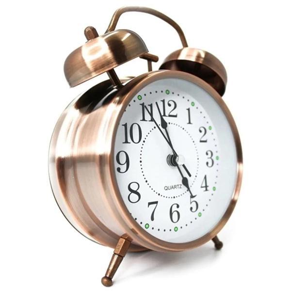 Büyük Boy Metal Bakır Çalar Saat - Image 1