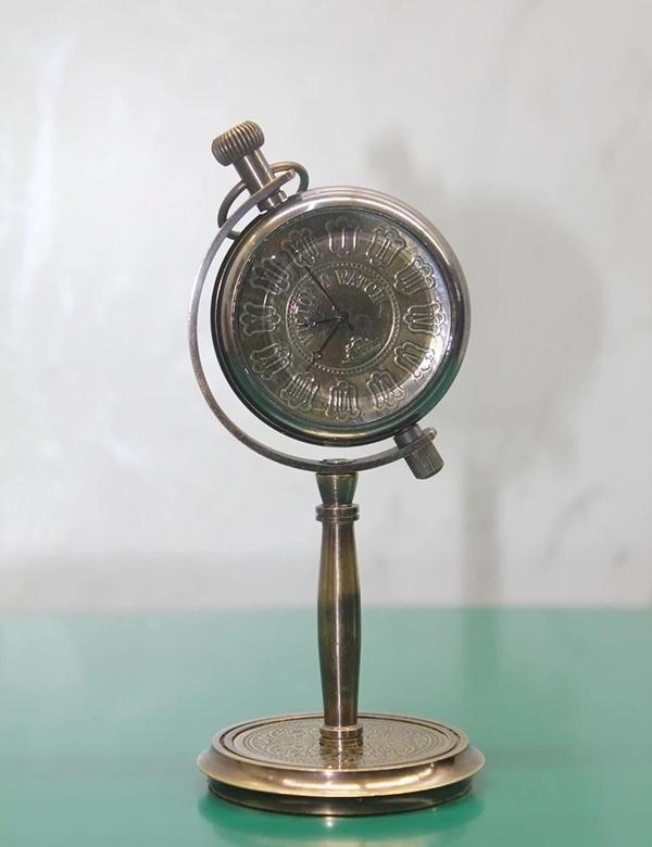 Pirinç Masa Üstü Saat 16186 - Image 1