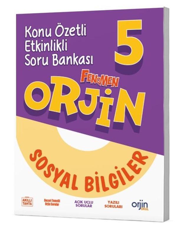 Orjin Okul 2026 5. Sınıf Sosyal Bilgiler Konu Özetli Soru Bankası Güncel Müfredat - Orjin Yayınları - Image 1