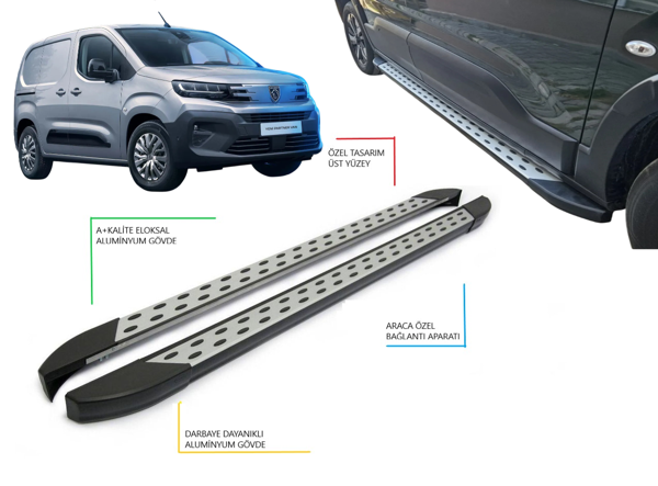 PARTNER PANEL VAN KISA ŞASE NOKTALI YAN BASAMAK 2019 2020 2021 2022 2023 2024 2025 2026 2027 - Image 1