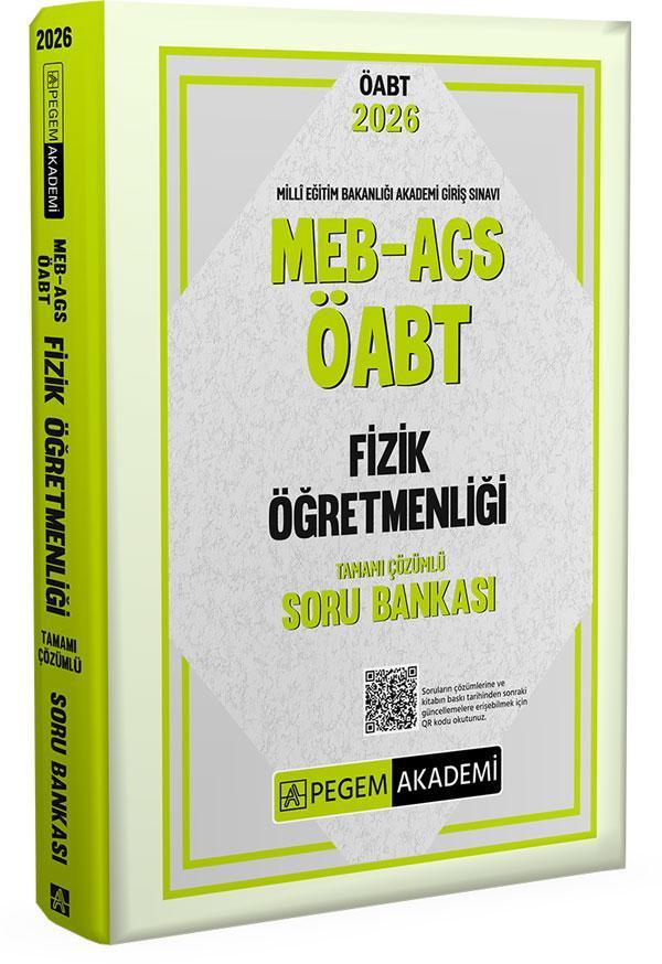 2026 MEB AGS ÖABT Fizik Öğretmenliği Tamamı Çözümlü Soru Bankası - Pegem Akademi Yayıncılık - Image 1