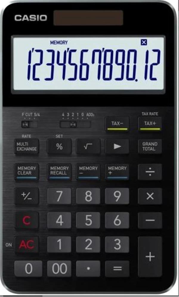 Casio S100X-BK-DJ Profesyonel 12 Hane Masa Üstü Hesap Makinesi - Image 1