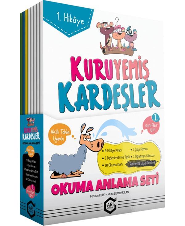 Arı Yayınları 1. Sınıf Kuruyemiş Kardeşler 10 Kitap ( Okuma Anlama ) 2021-2022 - Arı Yayıncılık - Image 1