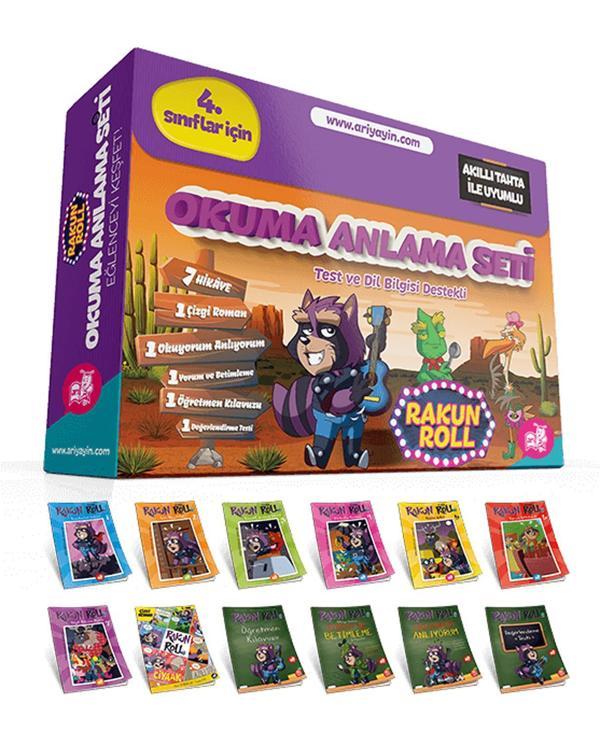 Arı Yayınları 4. Sınıf Rakun Roll 8 Kitap ( Okuma Anlama ) 2021-2022 - Arı Yayıncılık - Image 1
