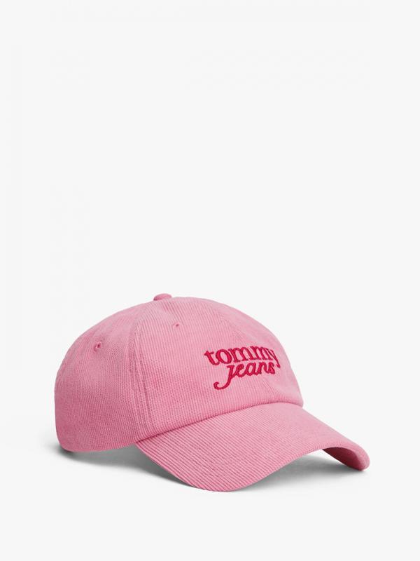 Tommy Hilfiger TJW Yazı Baskılı Kadın Pembe Şapka AW0AW17908THC - Image 1