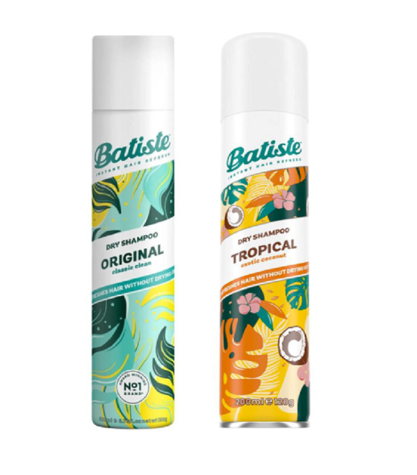 Batiste Kuru Şampuan Original 200 ml + Tropical 200 ml 2'li Yağlanma Karşıtı Hacim Seti - Image 1