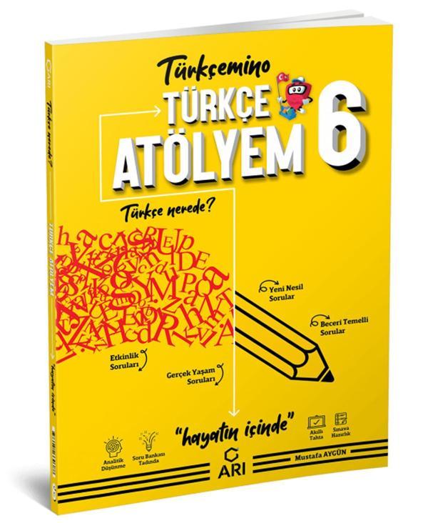 Arı Yayınları 6. Sınıf Türkçe Atölyem Soru Bankası 2021-2022 - Arı Yayıncılık - Image 1