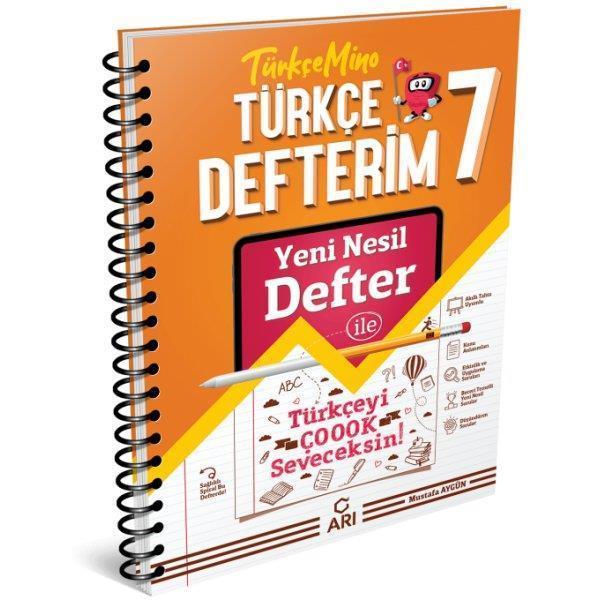 Arı Yayınları 7. Sınıf Türkçe Defterim - Türkçemino - Arı Yayıncılık - Image 1