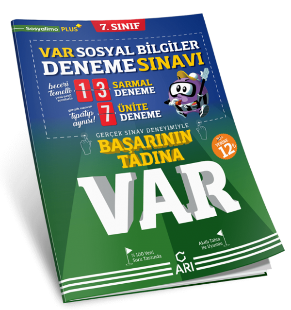 Arı Yayınları 7. Sınıf Var Sosyal Bilgiler Deneme 2021-2022 - Arı Yayıncılık - Image 1