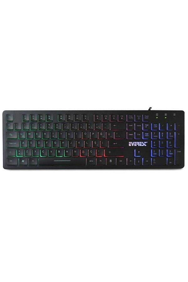 Everest KB-840 Işıklı Kablolu Klavye - Image 1