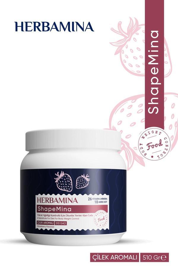 Shapemina Vücut Ağırlığı Kontrolü Için Diyet Yerini Alan Gıda - Çilek Aromalı - Image 1