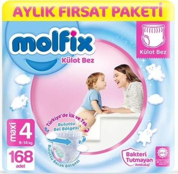 Molfix Külot Bez 4 Beden Maxi Aylık Fırsat Paketi 168 Adet - Image 1
