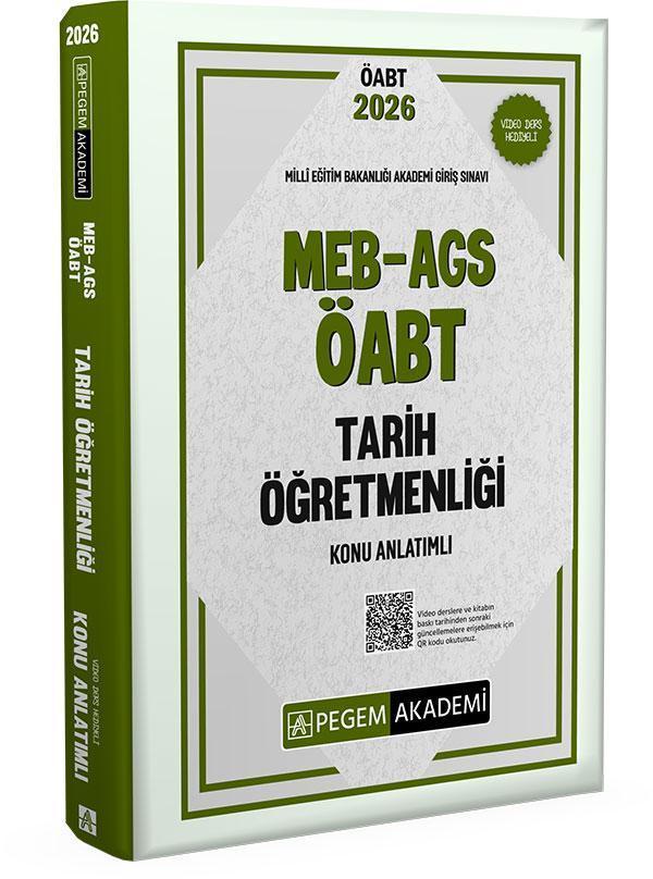 2026 MEB AGS ÖABT Tarih Öğretmenliği Konu Anlatımlı - Pegem Akademi Yayıncılık - Image 1