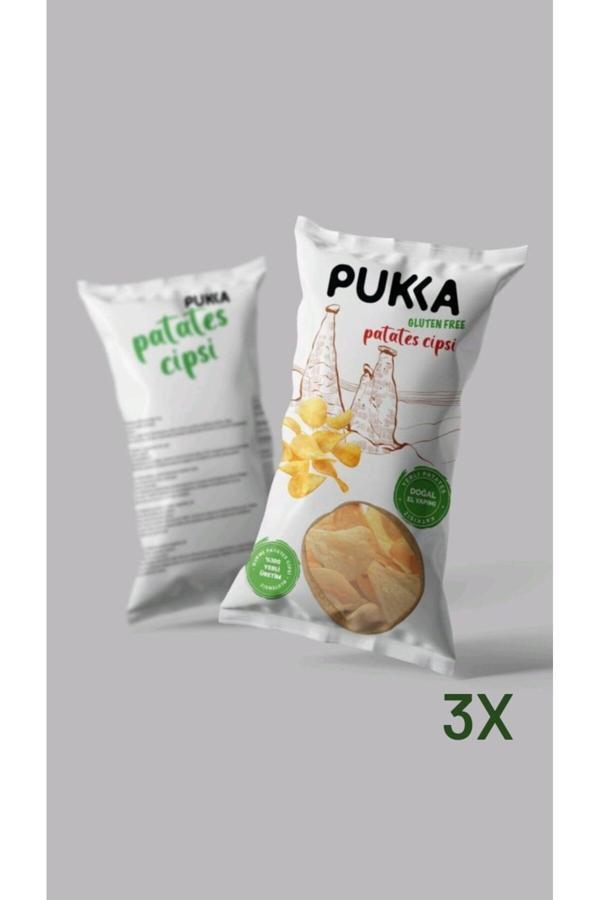Pukka Glutensiz Vegan Gurme Patates Cips 3Adet (3X70Gr) - Image 1