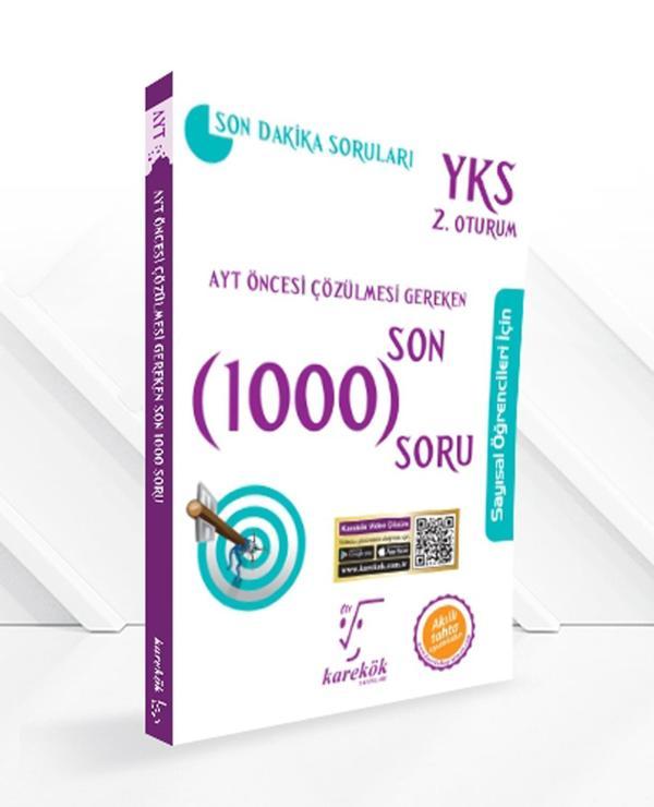 Karekök Yayınları Ayt Öncesi Çözülmesi Gereken Son 1000 Soru Sayısal Öğrenciler İçin - Karekök Eğitim Yayınları - Image 1