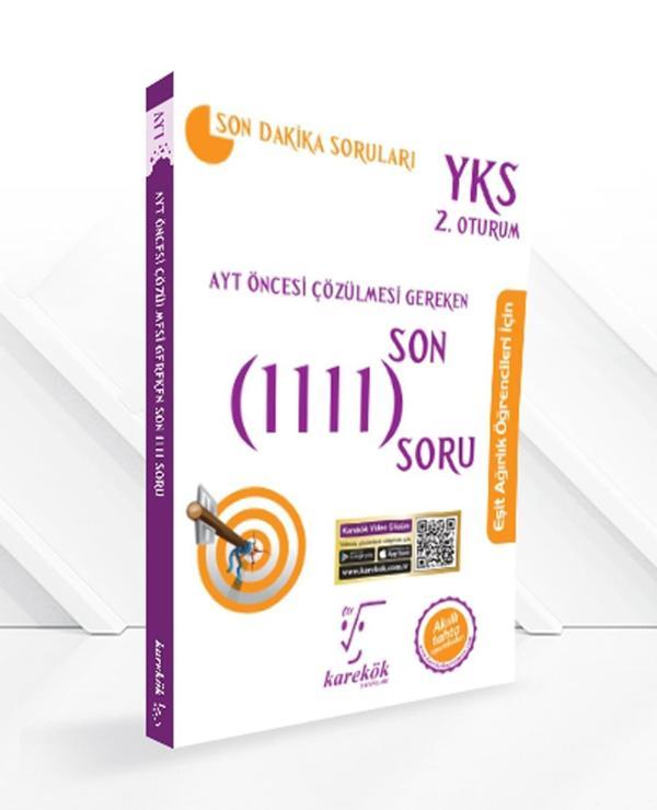 Karekök Yayınları Ayt Öncesi Çözülmesi Gereken Son 1111 Soru Eşit Ağırlık Öğrencileri İçin - Karekök Eğitim Yayınları - Image 1