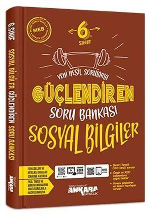 Ankara Yayınları 6. Sınıf Sosyal Bilgiler Güçlendiren Soru Bankası 2021-2022 - Ankara Yayıncılık - Image 1