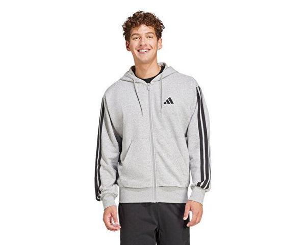 Adidas M 3S Ft Fz Hd Erkek Günlük Ceket JE6338Gri - Image 1