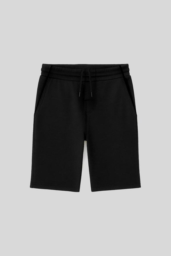 Siyah Standart Fit Basic Erkek Çocuk Şort - 11284 - Image 1