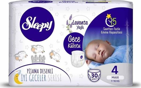 Sleepy Lavanta Yağlı 4 Numara Maxi 30'lu Gece Külodu - Image 1