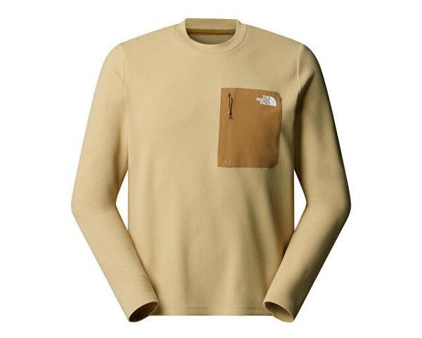 The North Face M Kecha Crew Erkek Outdoor Sweatshirts NF0A8CS9QV31 Haki - Image 1