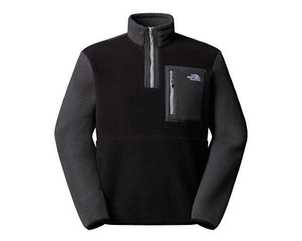 The North Face M Yumiori 1/4 Zip Erkek Outdoor Çeyrek Fermuarlı Polar Ceket NF0A883SS5H1 Siyah - Image 1