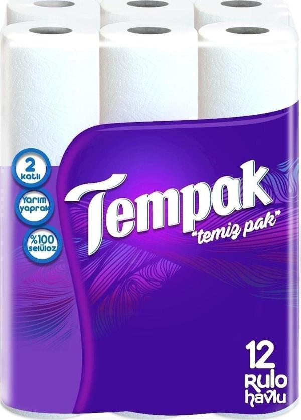 Tempak Çift Katlı Kağıt Havlu 12 Rulo - Image 1