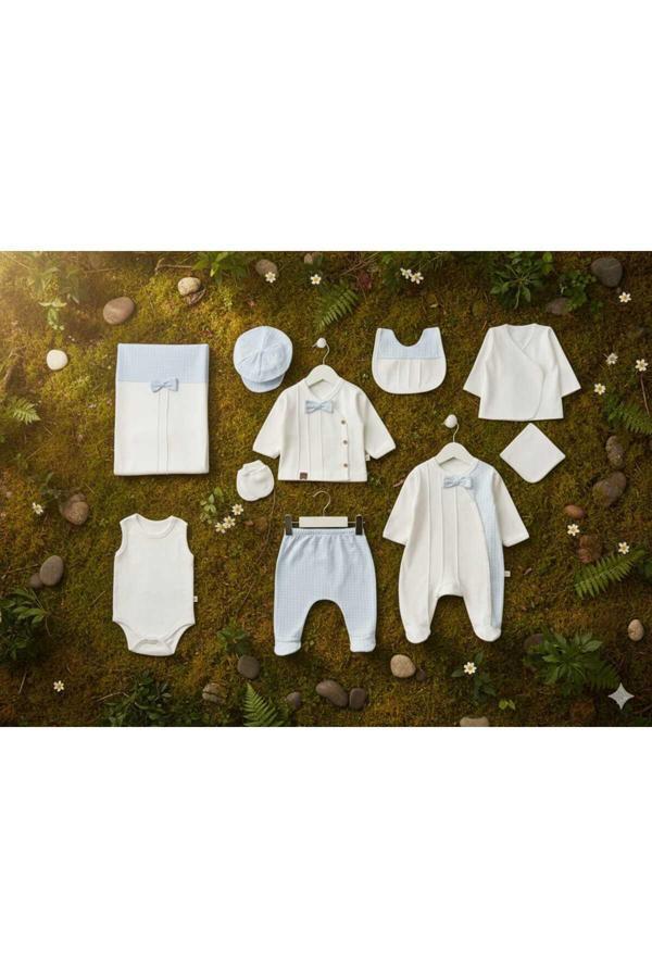 Minizeyn Tekstil Minizeyn 10 Lu Erkek Bebek Hastane Çıkışı - Image 1