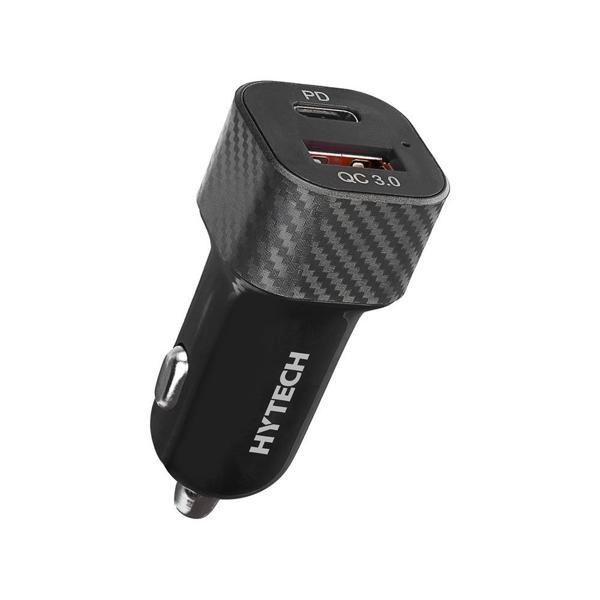 Hytech HY-X49 43W PD 25W + USB QC3.0 Siyah Araç Şarj Cihazı - Image 1