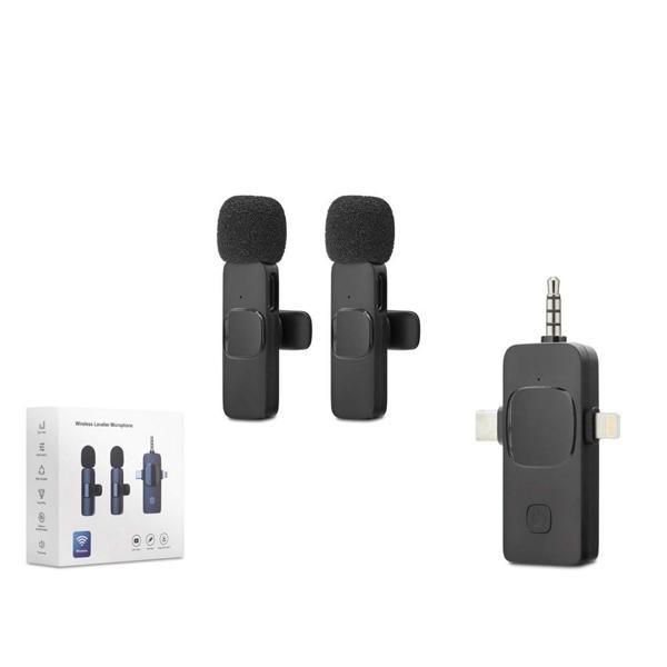 Hadron HDX2782 Kablosuz Çift Yaka Mikrofonu 3in1 (Tak ve Konuş 20 Metre Erişilebilir Resepsiyon) - Image 1