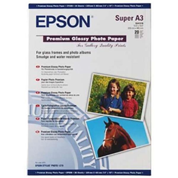 Epson A3+ 250Gram 20'li Premium Glossy Fotoğraf Kağıdı S041316 - Image 1